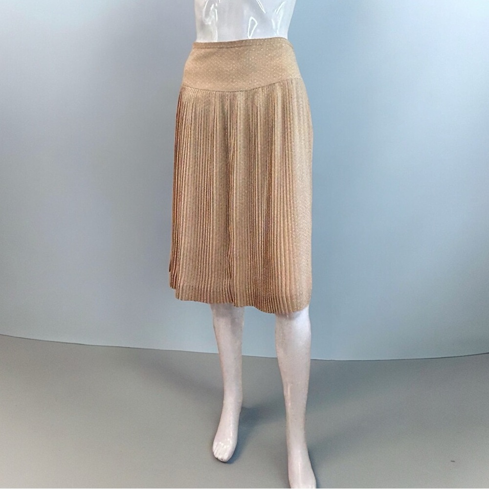 Club Monaco Micro Pleated Drop Waist Midi Skirt